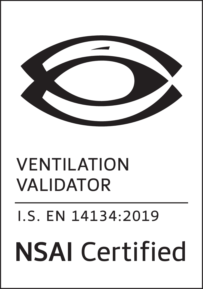 NSAI Certified Ventilation Validator I.S. EN 14134:2019