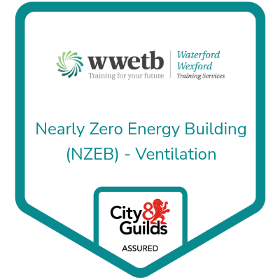 WWETB NZEB Ventilation training badge, City and Guilds Assured